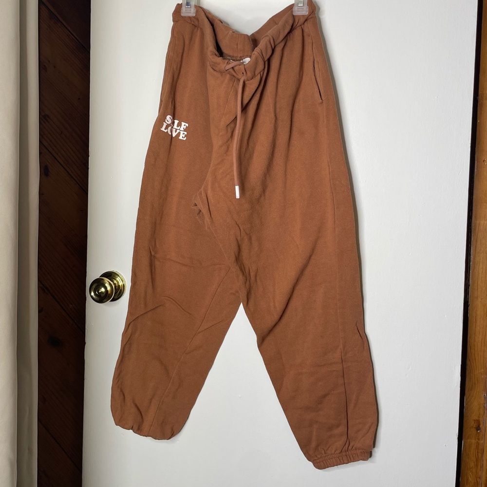 Brown sweat pants